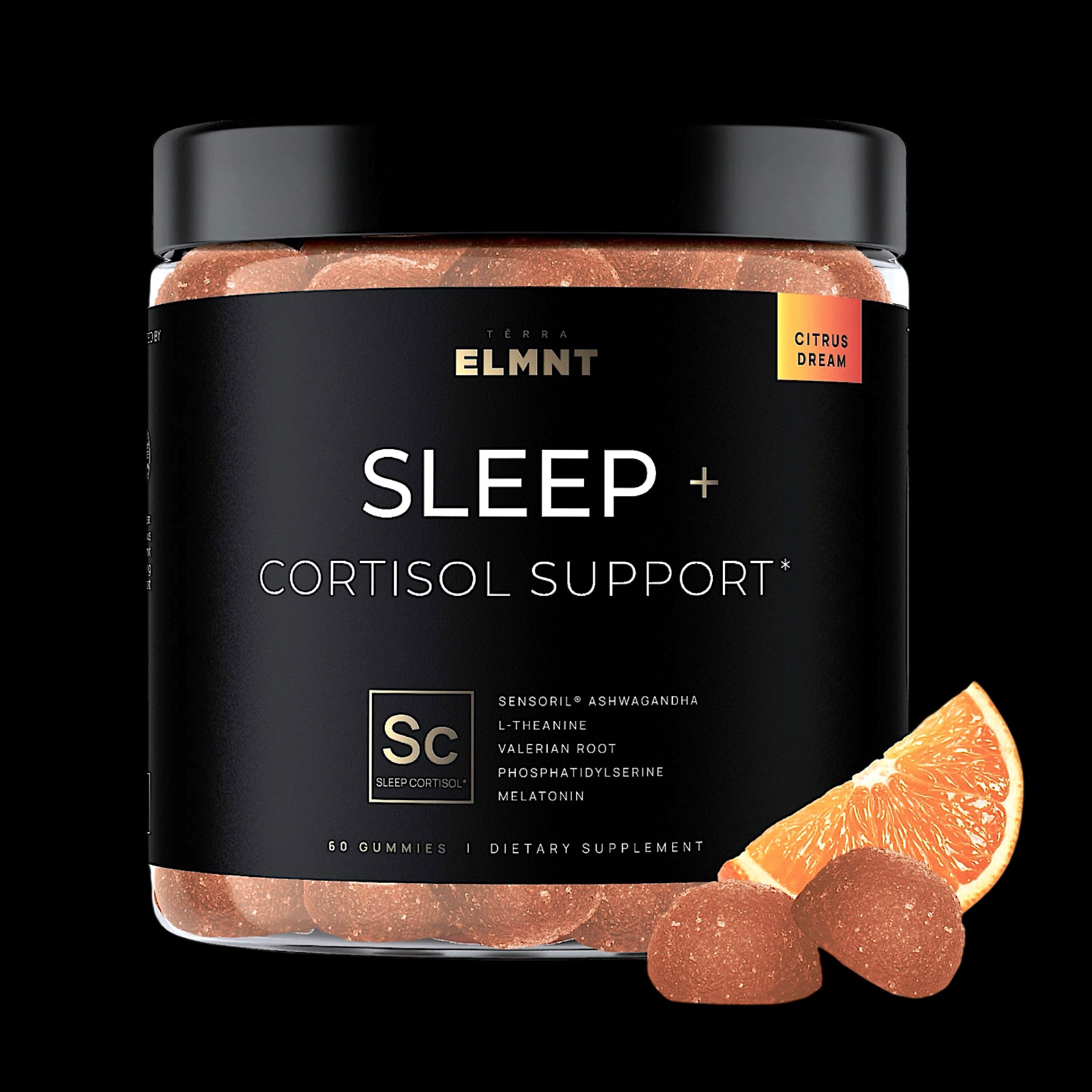 insomnia  Sleep + Stress Support Gummies w. Melatonin XR & Sensoril