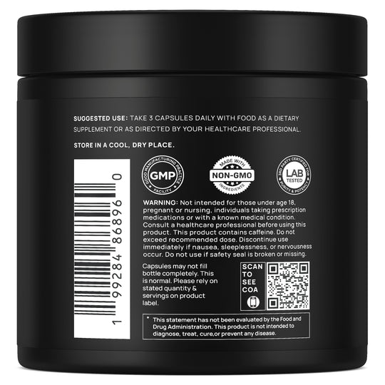 ULTRA MALE® Premium Testosterone Booster for Men w. 100:1 Shilajit, 40:1 Black Maca, Ashwagandha 25%, Tongkat Ali 10%