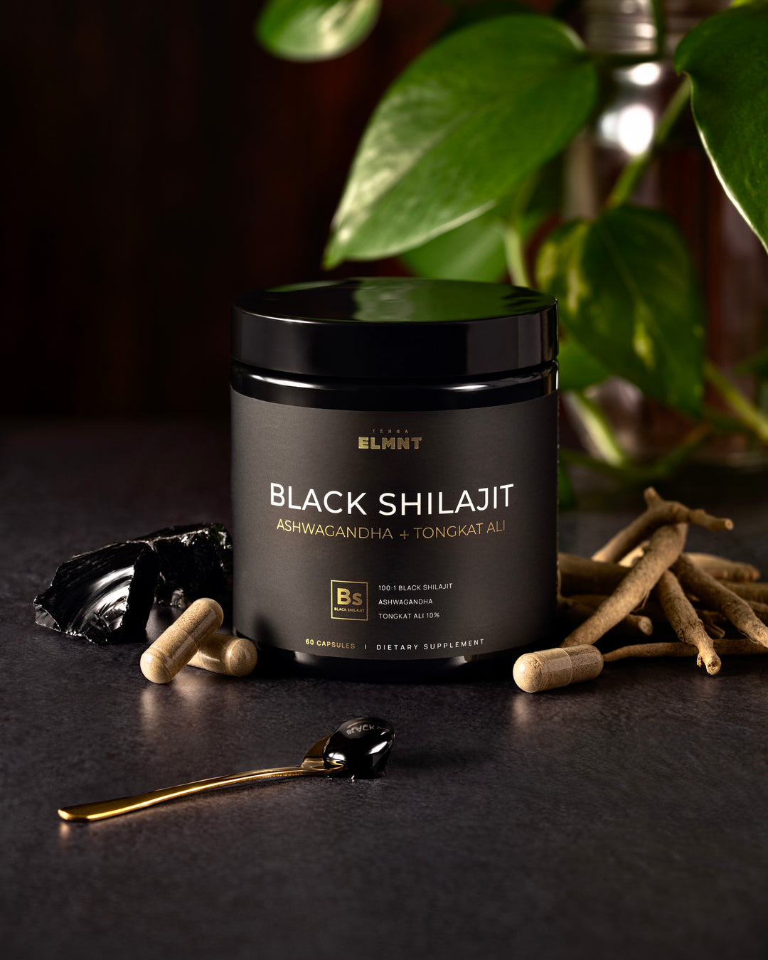 103,800mg Black Shilajit for Men 100x Strength with Ashwagandha & Tongkat Ali 10% Extract