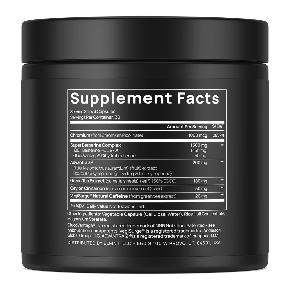 1,950mg GLP-1 Berberine Weight Loss Supplement + Dihydroberberine, Ceylon Cinnamon, Chromium Picolinate, Bitter Melon