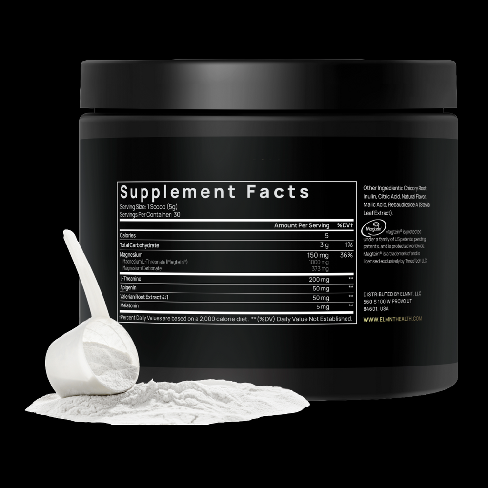 Triple Sleep Magnesium L-Threonate Powder w. Apigenin, L-Theanine + Melatonin