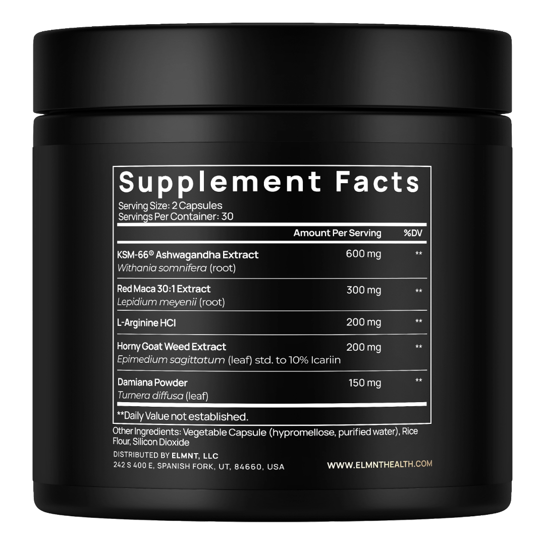 1,450mg Libido Booster for Women w. 30x Strength Red Maca Root, KSM66 Ashwagandha, Horny Goat Weed & Damiana
