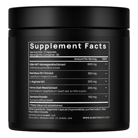 1,450mg Libido Booster for Women w. 30x Strength Red Maca Root, KSM66 Ashwagandha, Horny Goat Weed & Damiana