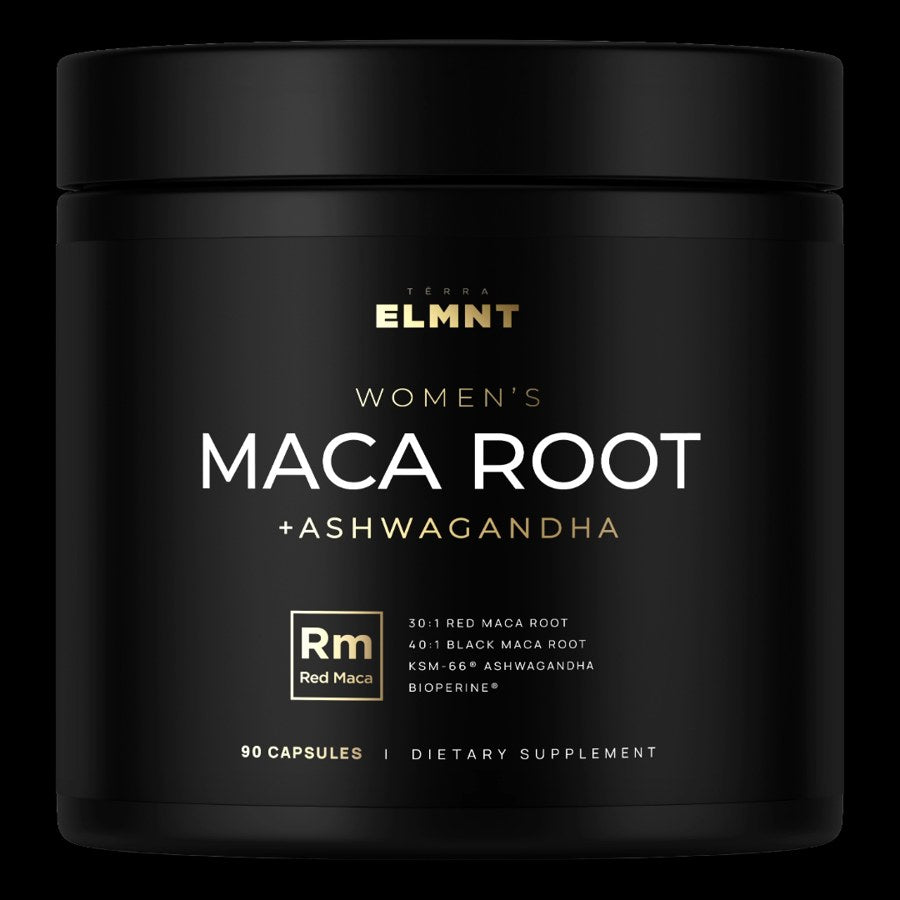 TERRA ELMNT Women’s Maca Root + Ashwagandha, 90 capsules