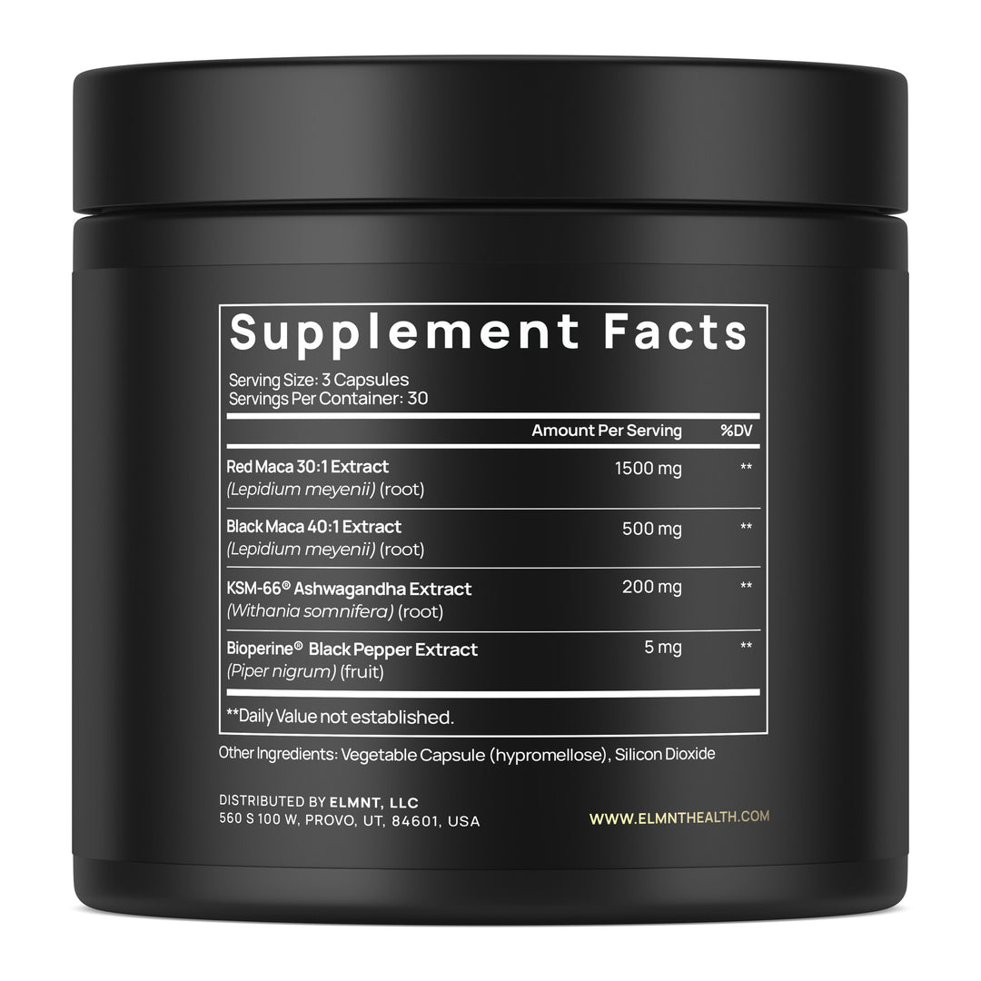 Women's Maca Root supplement facts